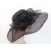 New Church Kentucky Derby Wedding Sinamay Wide Brim Dress Hat S102618 Black 125003864302 eb-78962159